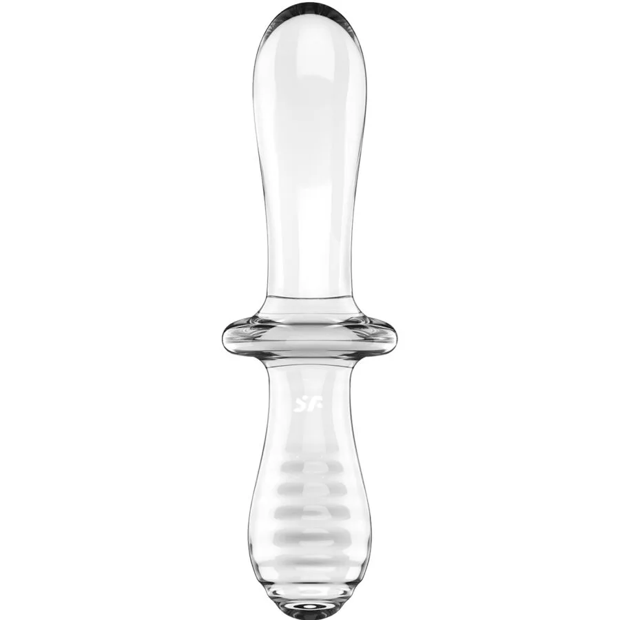 SATISFYER - DILDO DE CRISTAL DUPLO