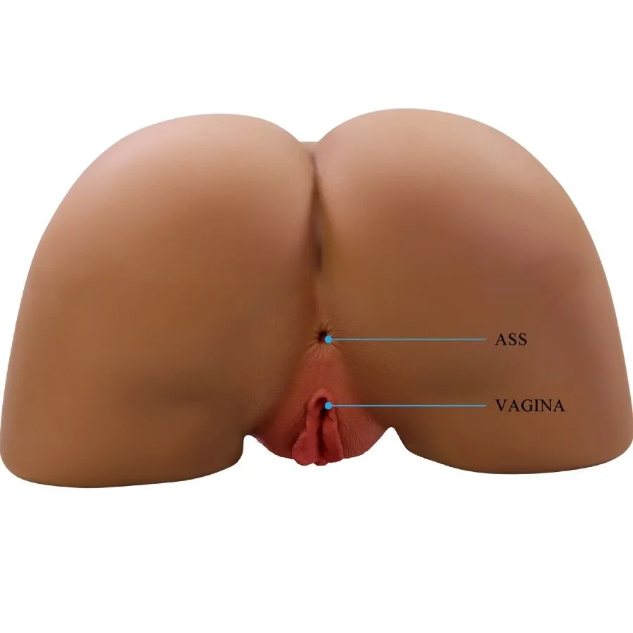 CRAZY BULL - GERIANN REALISTIC FEMALE BUTT VIBRATOR AND SUCKER WITH SOUND 5.5 KG