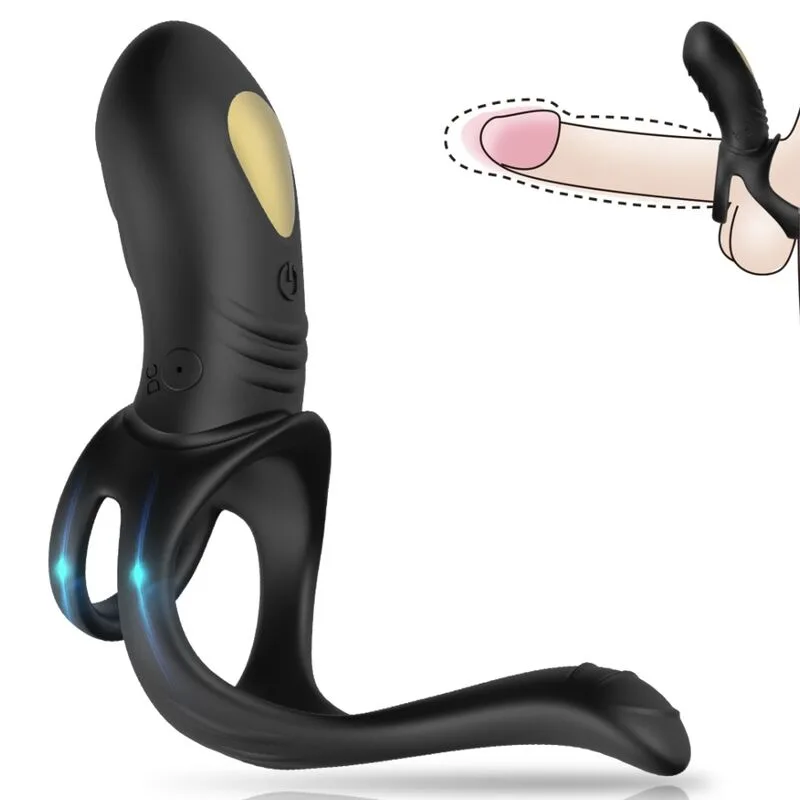 Armony - Joy Jumper Anel Vibrador para Casais e Plug Anal Controle Remoto Preto
