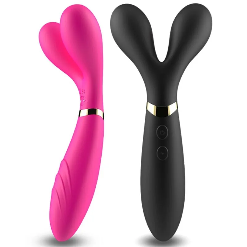 Armony - Massager Y-Wand e Vibrador Cabeça Dupla Preto