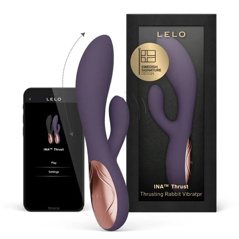 Lelo - Ina Thrust Rabbit Vibrador de Empurra Roxo