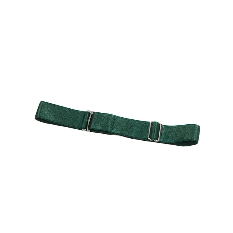 SUBBLIME - 955434 DRESS WITH GREEN LEATHER STRAPS S/M