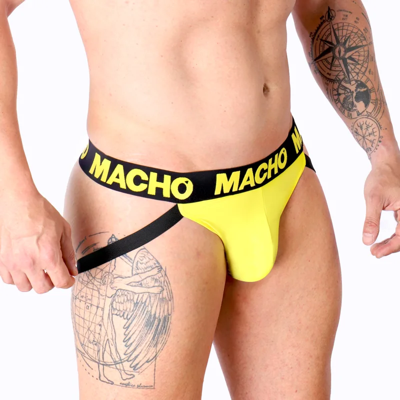 MACHO - MX25A JOCK LYCRA YELLOW