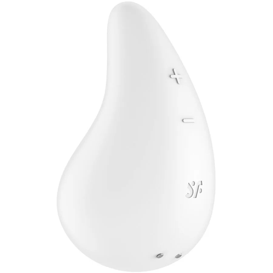 SATISFYER - VIBRADOR DEW GOTA LAY-ON BRANCO