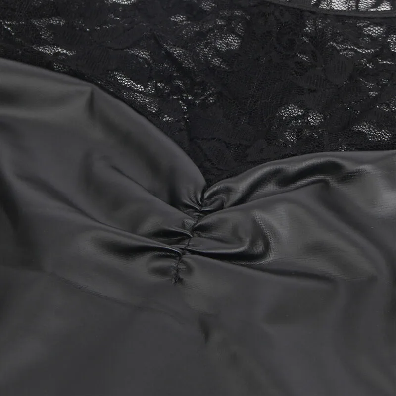 SUBBLIME - 955595 VESTIDO MANGA COMPRIDA COM RENDA PRETA S/M
