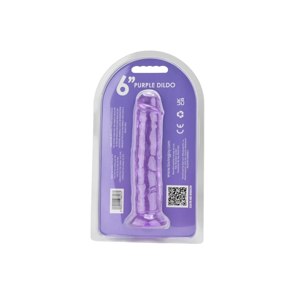 Loving Joy Dildo com Ventosa 6 Polegadas Roxo