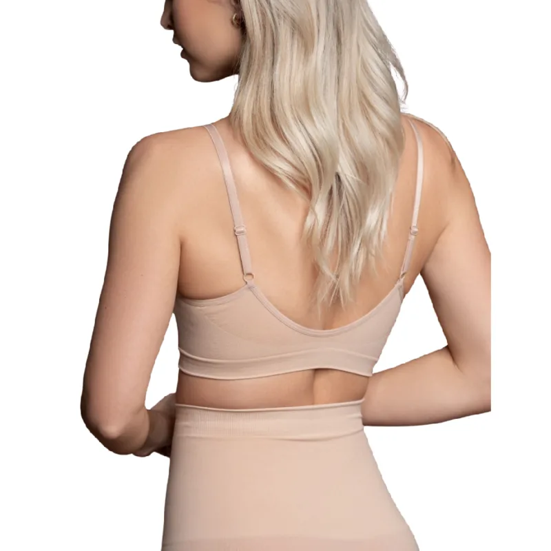 BYE-BRA - MEDIUM CONTROL BRA SEAMLESS BEIGE SIZE