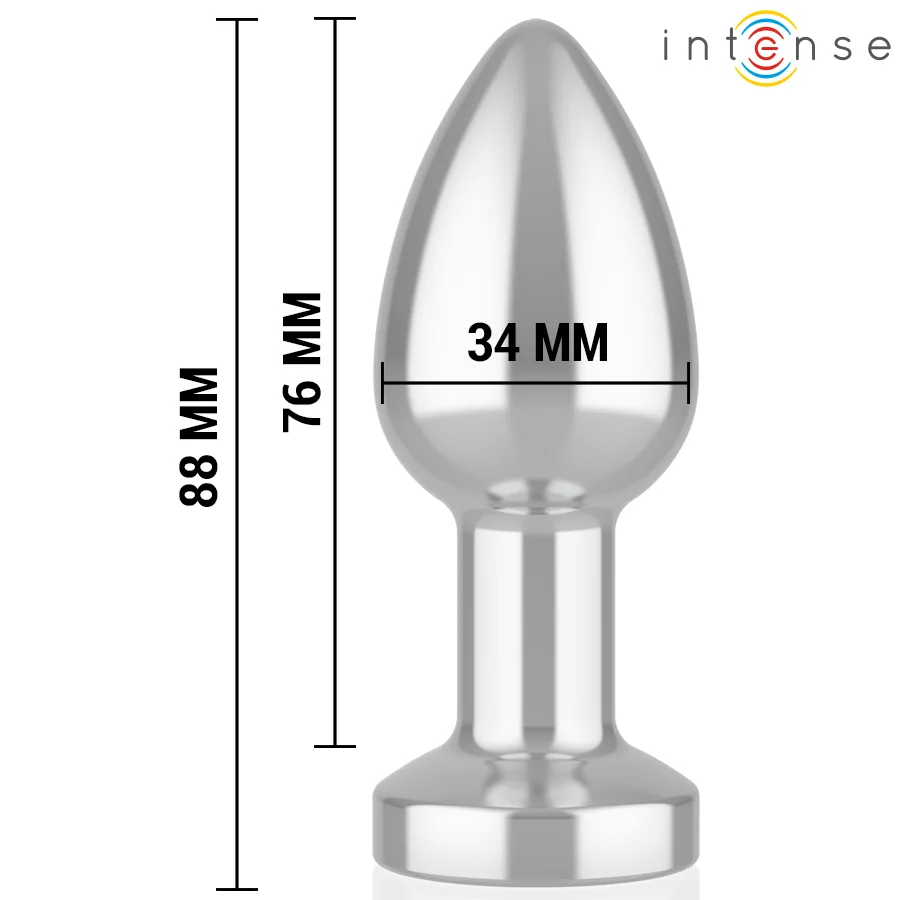 INTENSE - PLUG ANAL 10 VIBRAÇÕES METAL COM CONTROLE REMOTO M