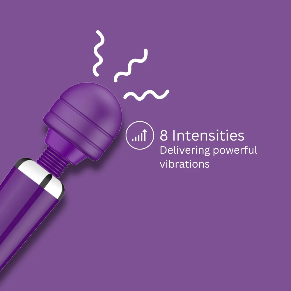 Loving Joy Rechargeable Magic Wand Vibrator Purple
