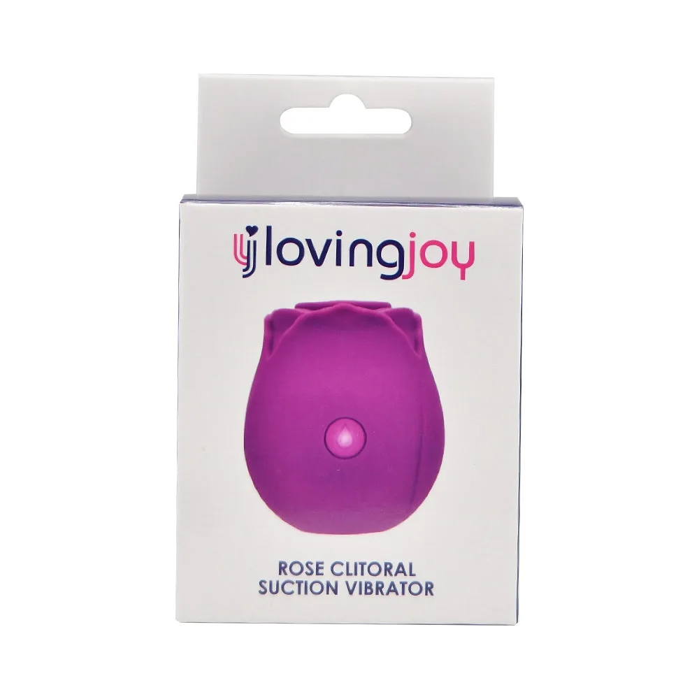Loving Joy Rose Toy Clitoral Suction Vibrator Purple