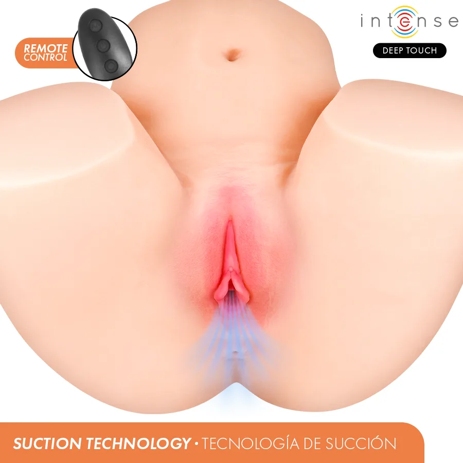 INTENSE DEEP TOUCH - JULIA VAGINAL MASTURBATOR WITH SUCTION, HEAT, VIBRATION AND VOICE EFFECTS WITH REMOTE CONTROL 9 KG