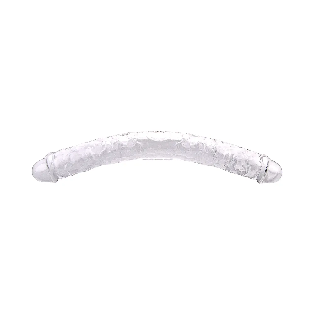 Loving Joy Dildo de Dupla Ponta 18 Polegadas Transparente