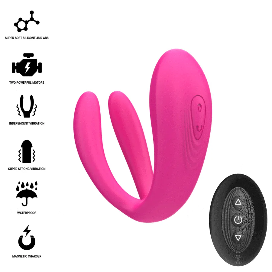 INTENSE - JULIA VIBRADOR DUPLO COM CONTROLE REMOTO