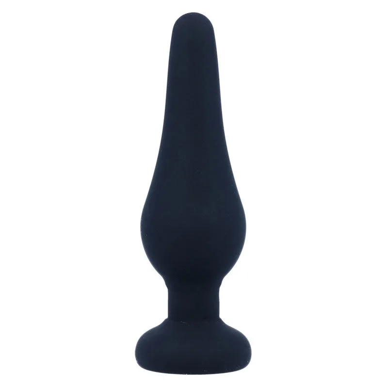 INTENSE - ANAL PLUG PIPO S BLACK SILICONE 9.8 CM