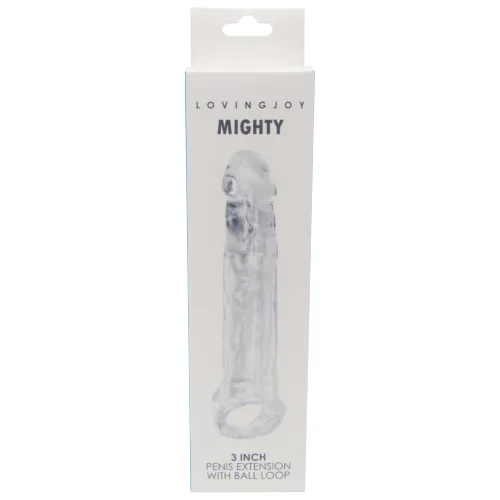 Loving Joy Extensão Peniana Mighty 3 Polegadas com Anel para Testículos