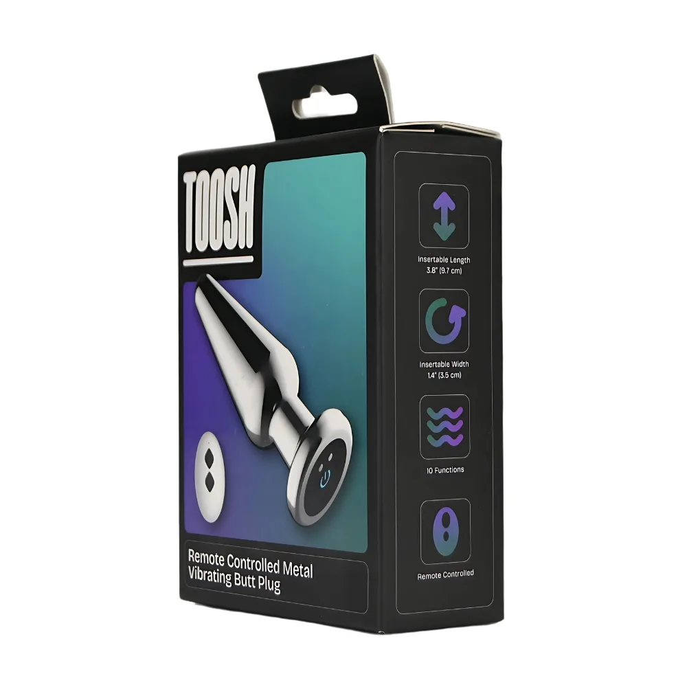 Toosh Remote Controlled Metal Vibrating Butt Plug