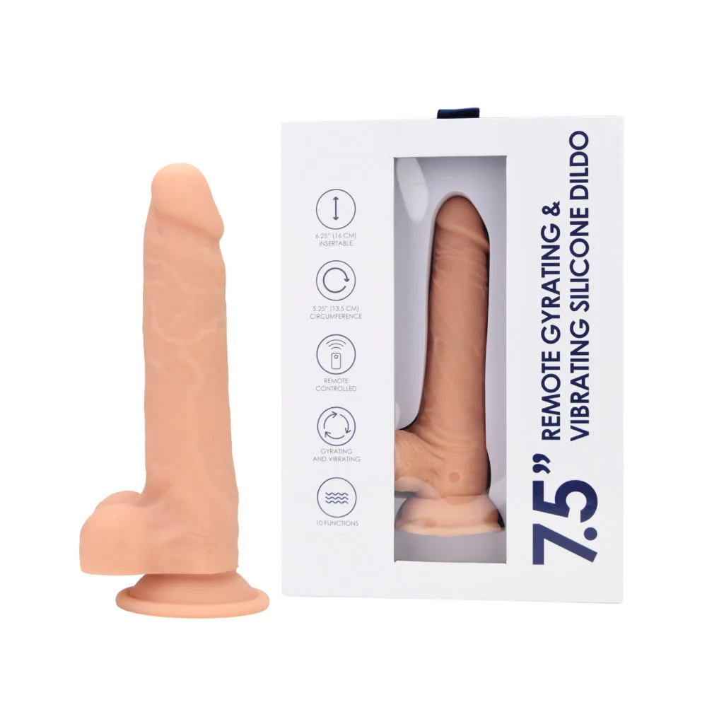 Loving Joy Dildo de Silicone Giratório e Vibratório com Controlo Remoto 7.5"