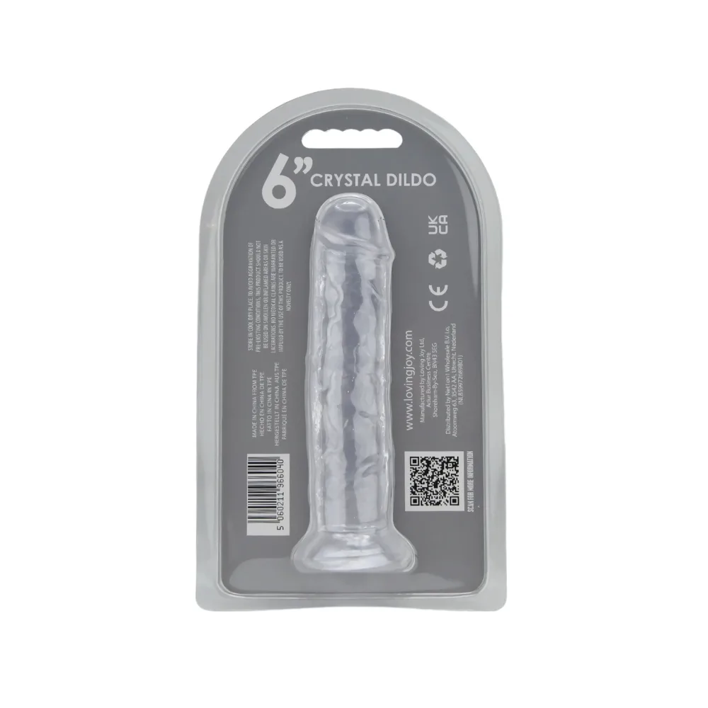 Loving Joy Dildo com Ventosa 6 Polegadas Transparente