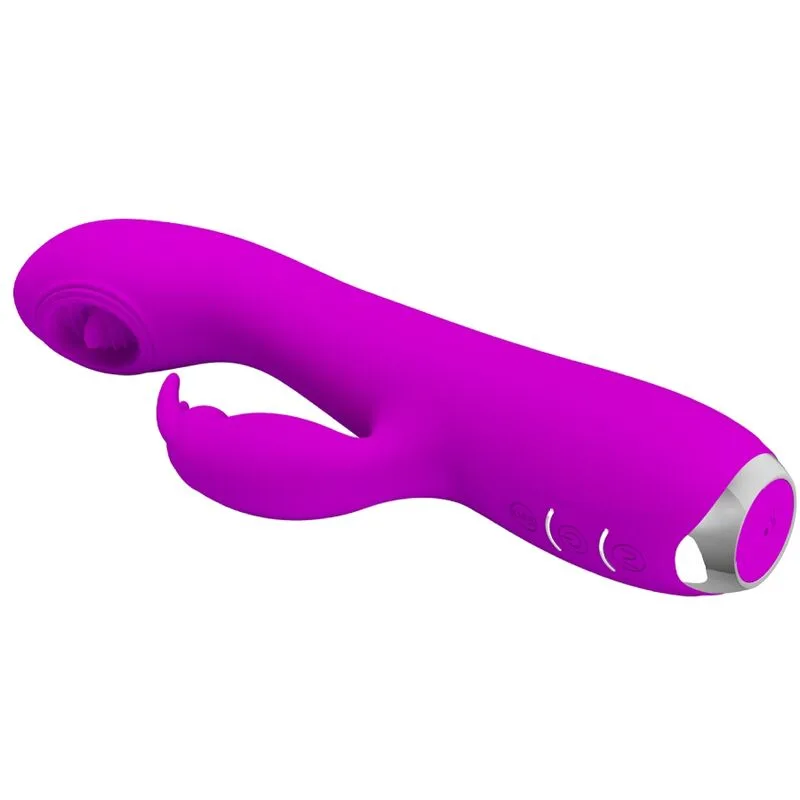 PRETTY LOVE - RACHEL VIBRADOR RECARREGÁVEL COM VENTOSA ROXA