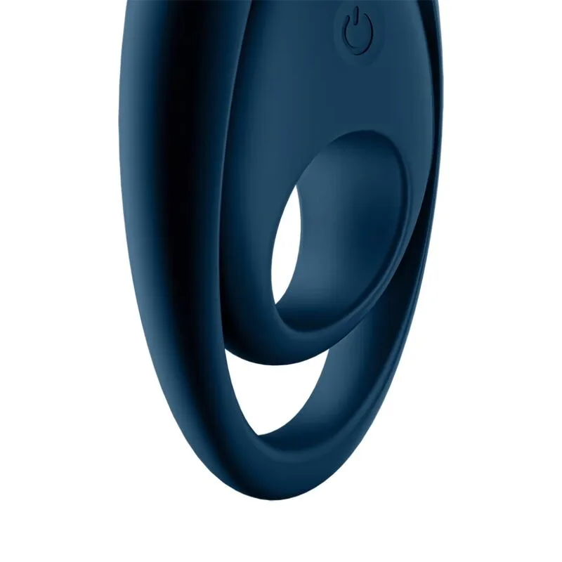 SATISFYER - GLORIOUS DUO RING VIBRATOR BLUE