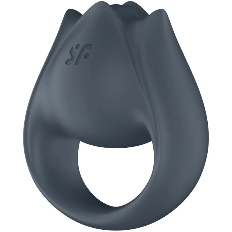 SATISFYER - PERFECT PAIR 2 MULTIVIBRATOR 2 IN 1 PENIS RING AND FINGER STIMULATOR GREY
