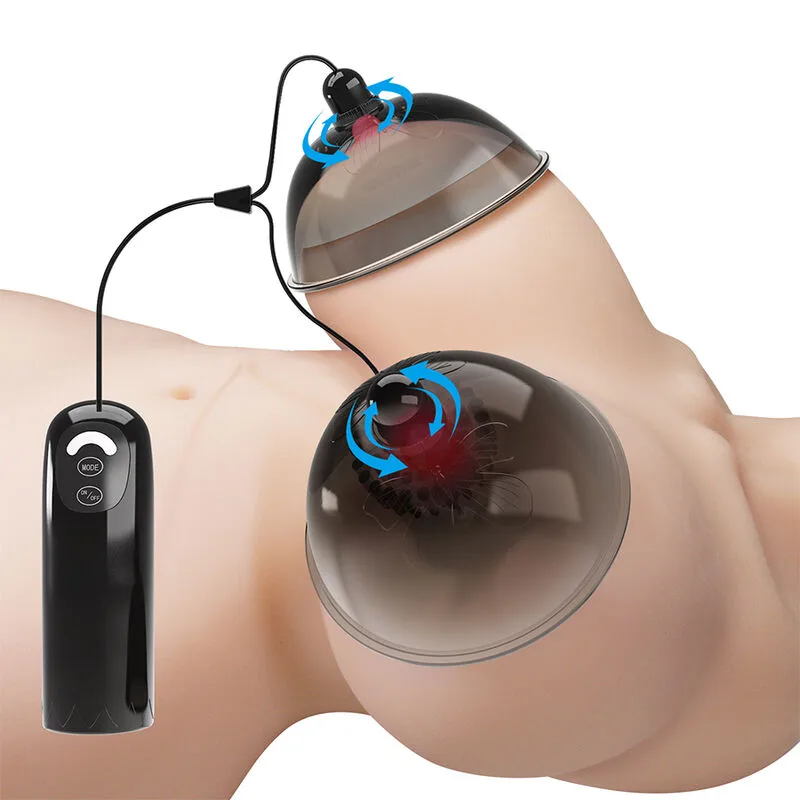Pretty Love - Rotating Nipple Suction Stimulator Black