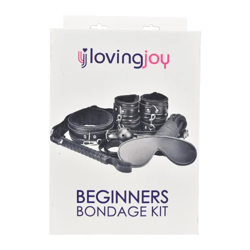 Loving Joy Kit de Bondage para Iniciantes Preto (8 Peças)