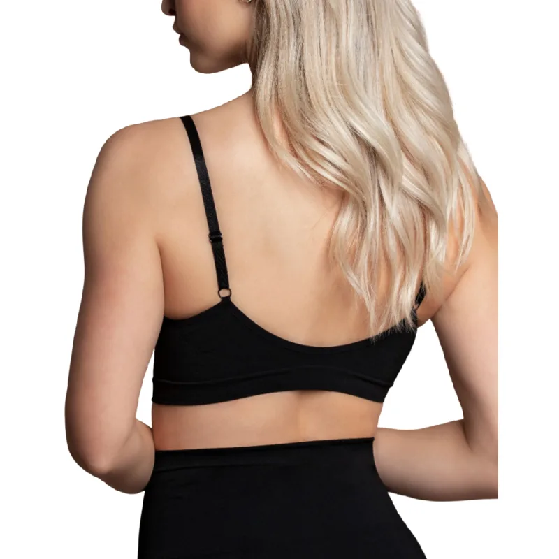 BYE-BRA - MEDIUM CONTROL BRA SEAMLESS BLACK SIZE