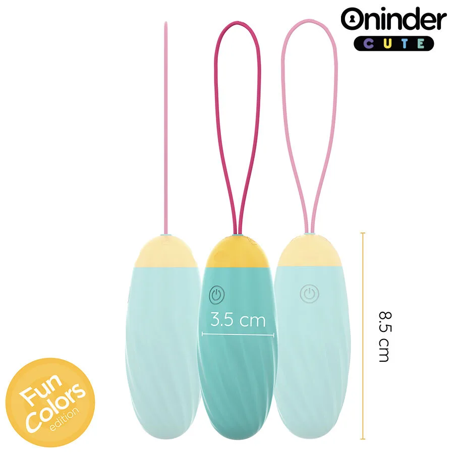 ONINDER CUTE - OVO VIBRATÓRIO PARA PRAZER E AMOR - GEMAS DE SILICONE GIRATÓRIAS - APLICATIVO GRATUITO GLOBAL