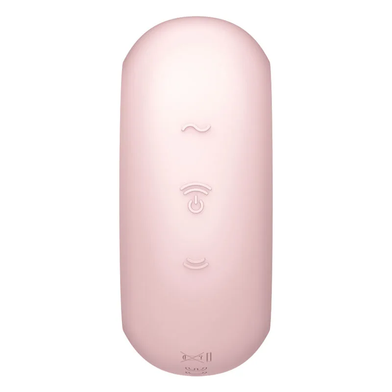 SATISFYER - PRO TO GO 3 DOUBLE AIR PULSE STIMULATOR & VIBRATOR PINK