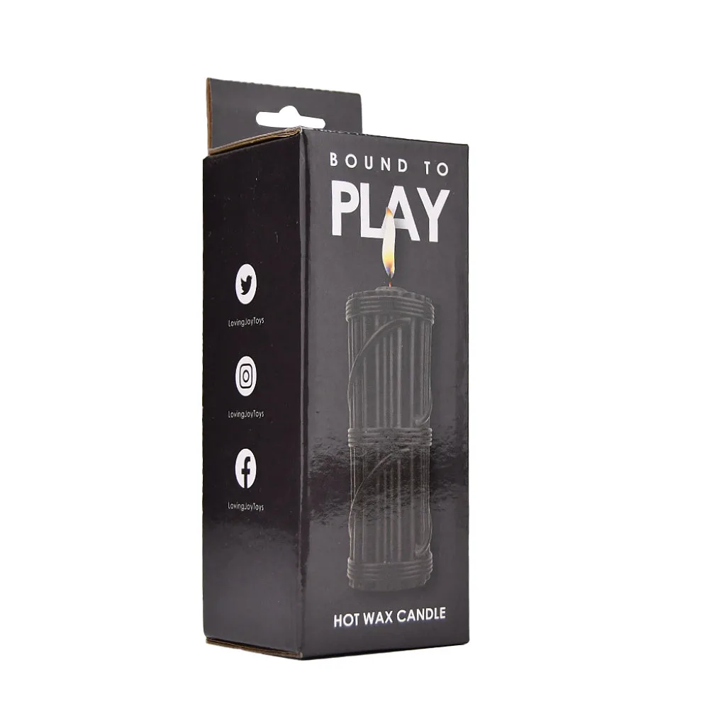 Bound to Play. Vela de Cera Quente Preto