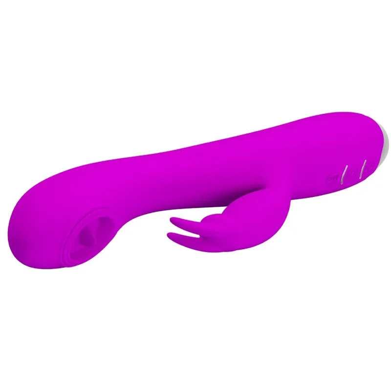 PRETTY LOVE - RACHEL VIBRADOR RECARREGÁVEL COM VENTOSA ROXA