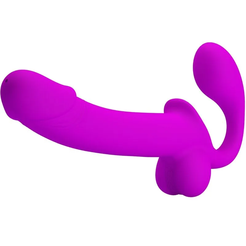 Pretty Love - Estimulador Kelpie Double Strap-On Roxo
