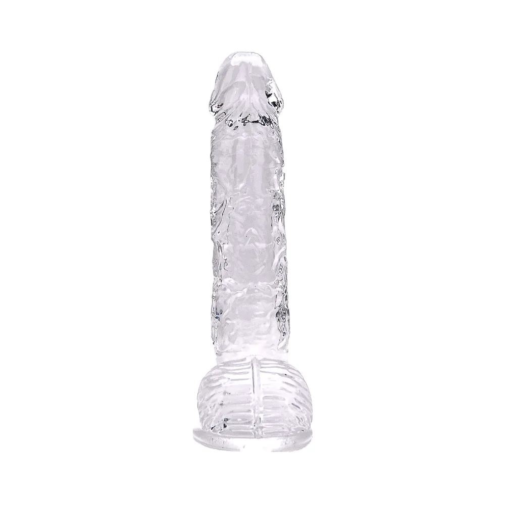 Loving Joy Dildo 9 Polegadas com Testículos Transparente