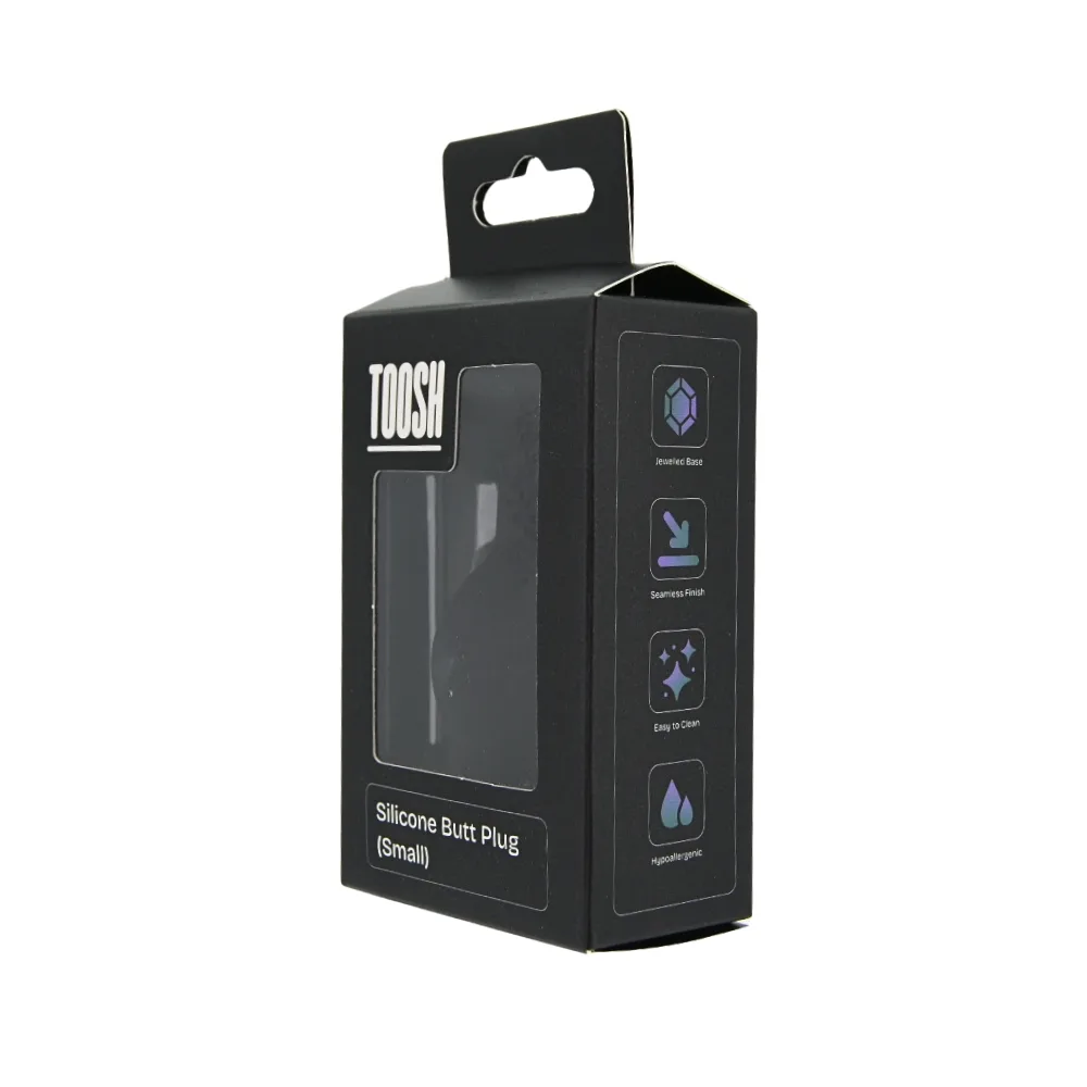 Toosh Black Silicone Butt Plug Small