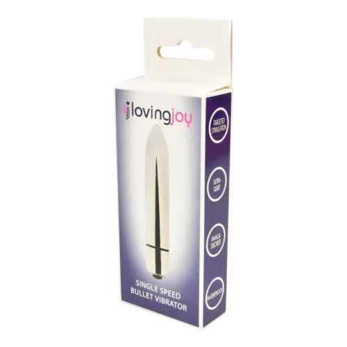 Loving Joy Vibrador Bullet de Velocidade Única Prateado