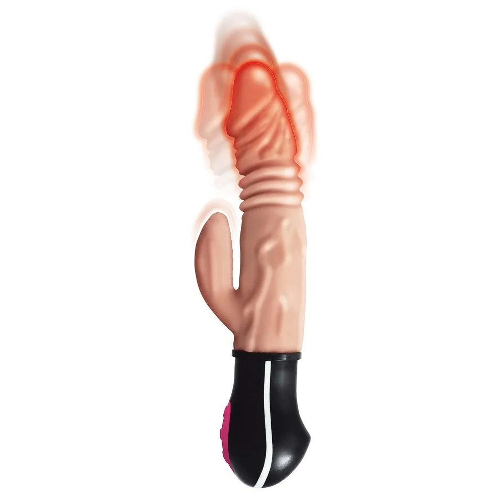 Dildo Vibratório Realista com Aquecimento e Movimento Pele