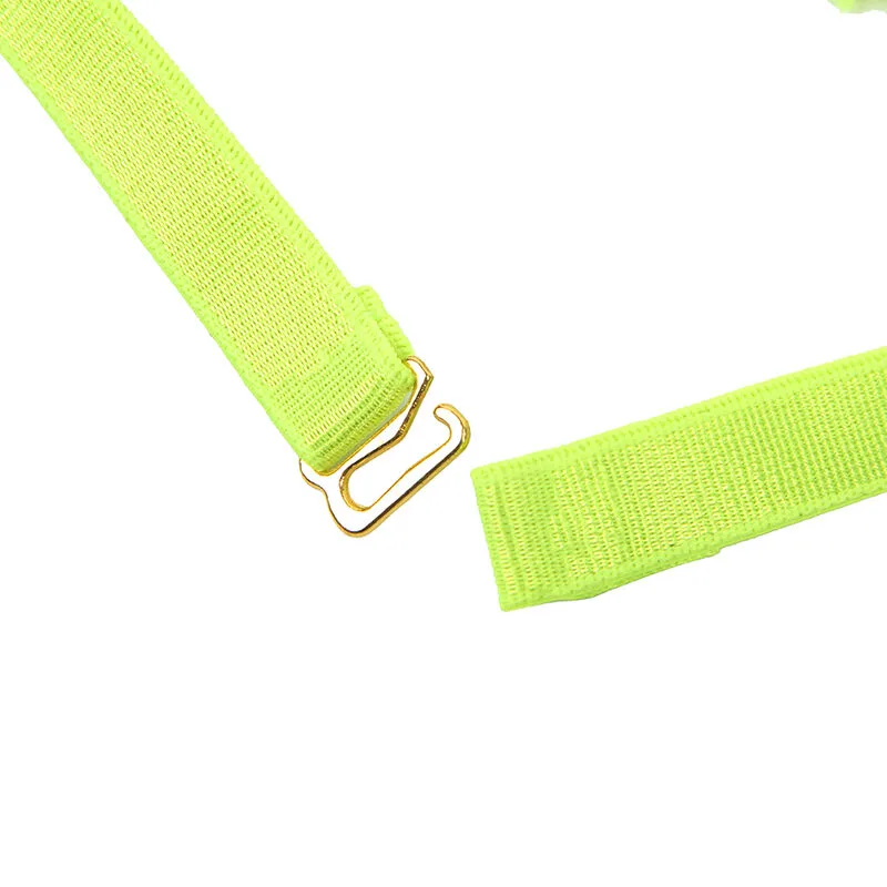SUBBLIME - 955274 BRA SET WITH NECKLACE AND LEG DETAILS FLUORESCENT GREEN S/M