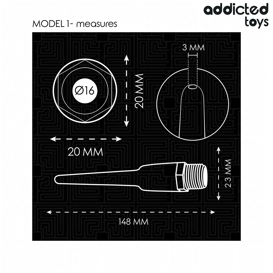 ADDICTED TOYS - ANAL CLEANER WITH UNIVERSAL ADAPTER MODEL 1