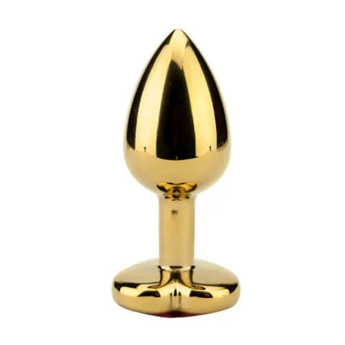 Precious Metals Plug Anal em Forma de Coração - Dourado