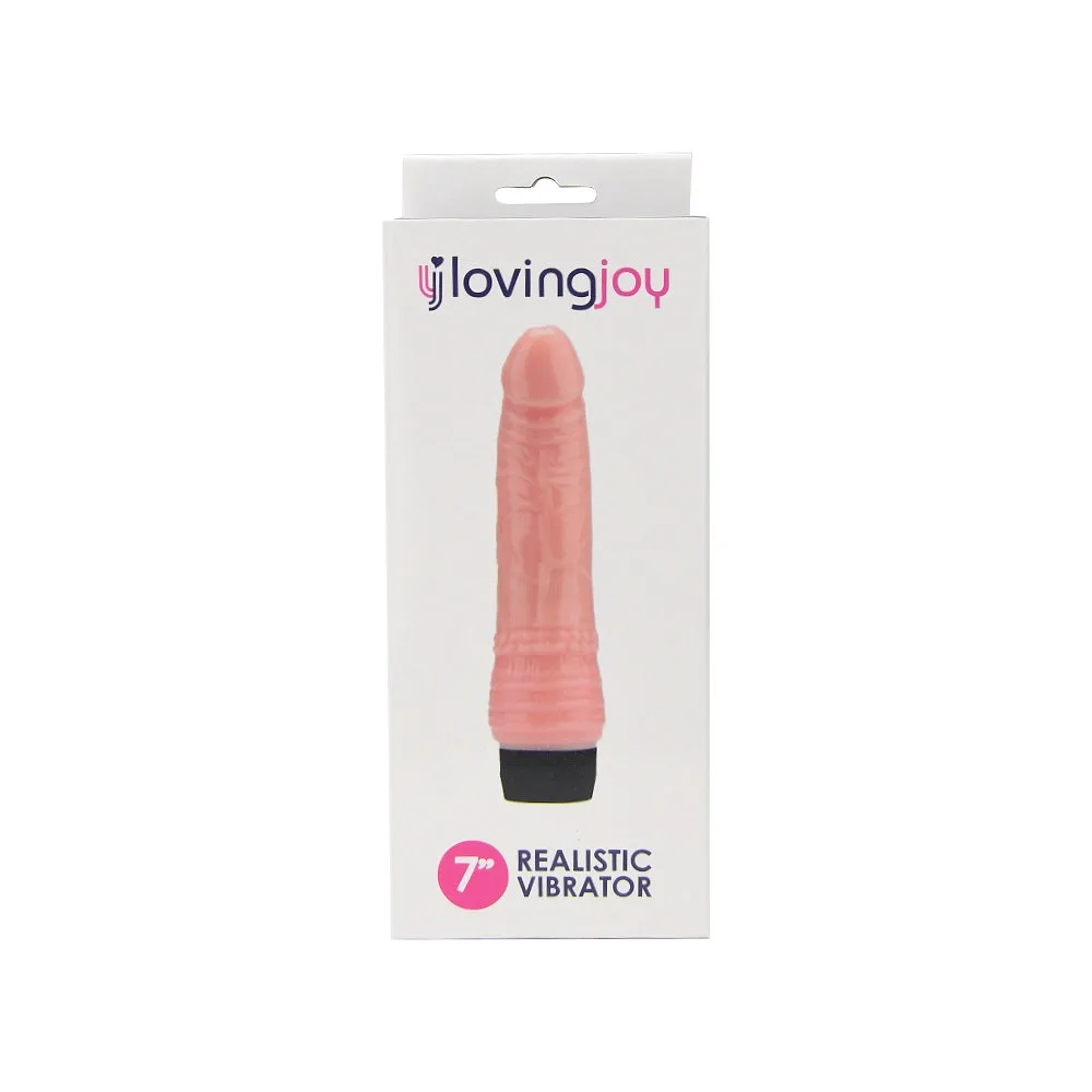 Loving Joy Vibrador Realista 7 Polegadas Baunilha