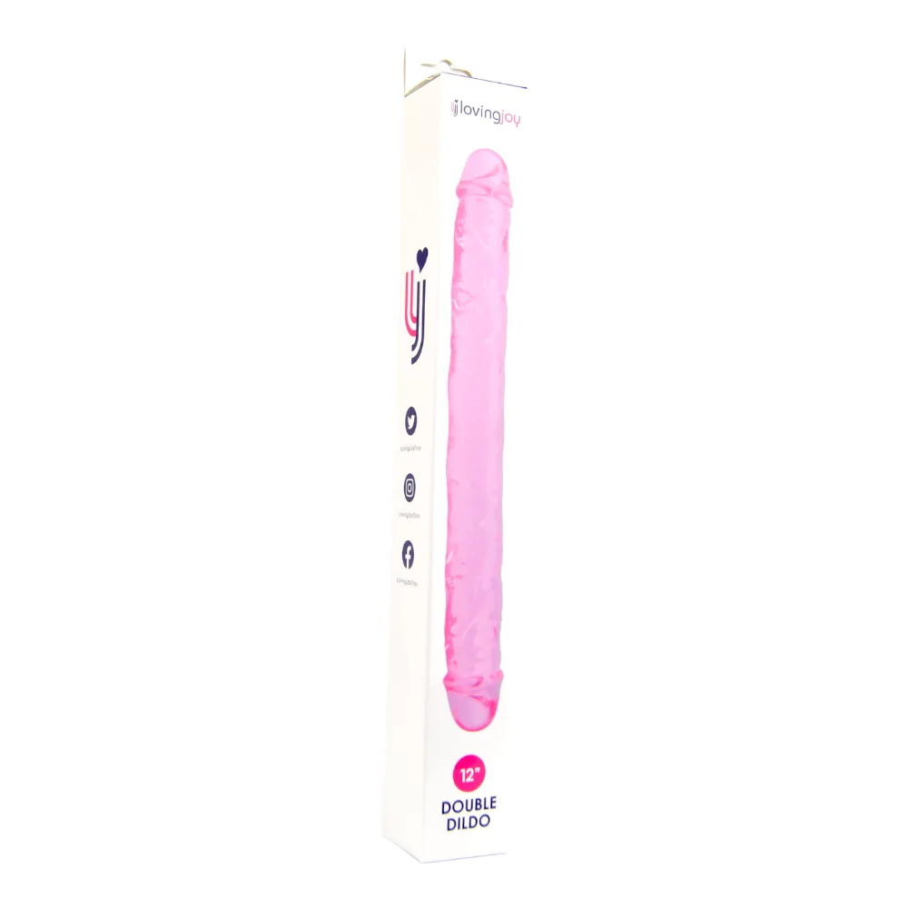 Loving Joy Dildo Duplo 12 Polegadas Rosa