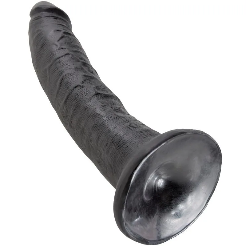 KING COCK - DILDO PRETO 17.8 CM