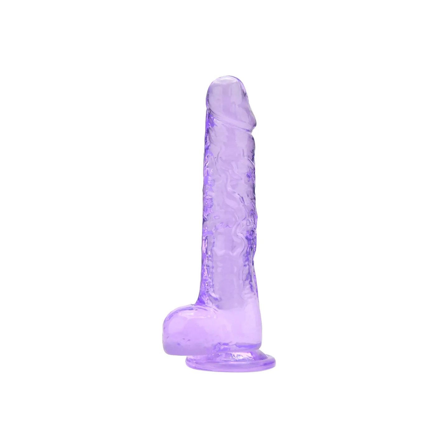 Loving Joy Dildo 8 Polegadas com Testículos Roxo