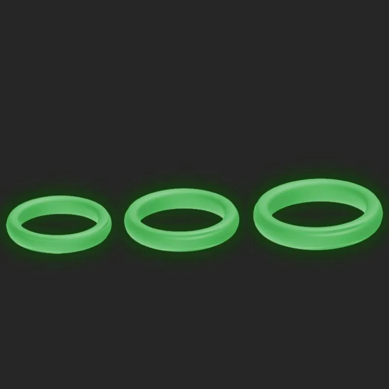 Armony - Anel Triplo de Silicone Luminoso