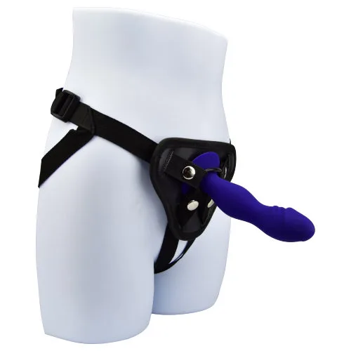 Loving Joy Dildo de Silicone 6 Polegadas com Ventosa Azul Meia-Noite