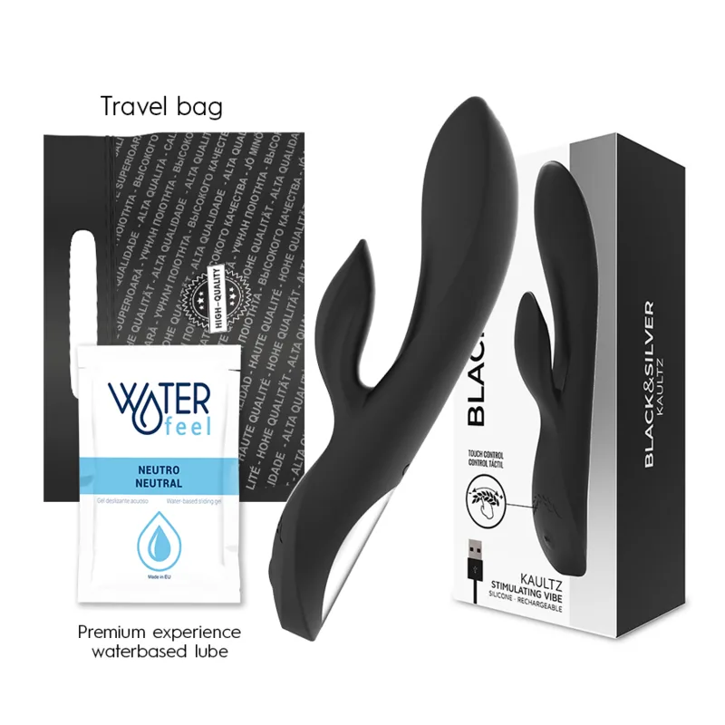 Preto&Silver - Vibrador Kaultz Touch Control
