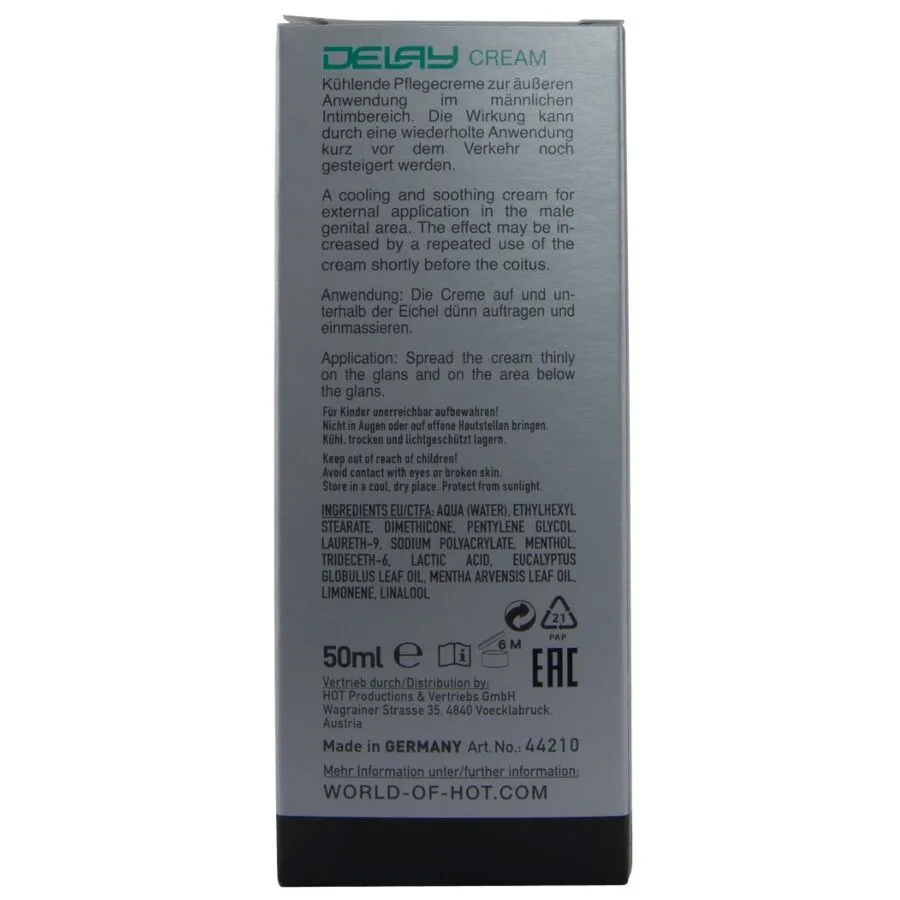 HOT - DELAY CREAM 50 ML