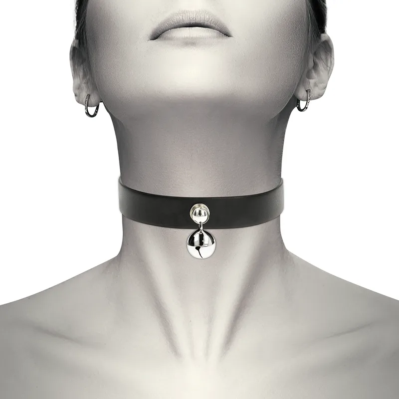 COQUETTE CHIC DESIRE - VEGAN LEATHER NECKLACE WOMAN RATTLE ACCESSORY