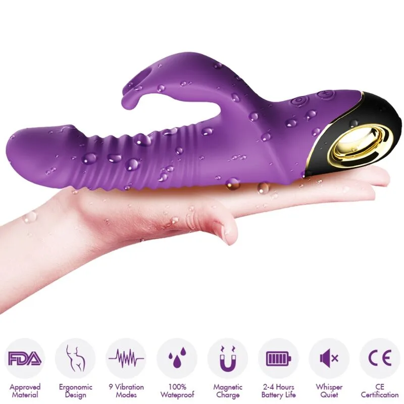 Armony - Zing Dildo Vibrador Coelho Roxo